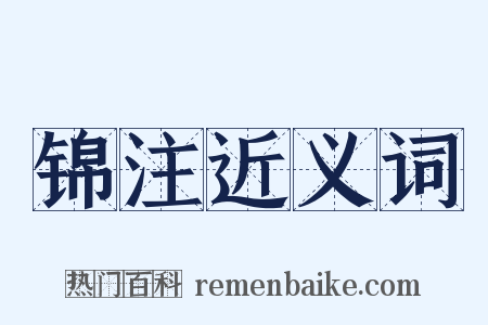 锦注近义词是什么意思的图片